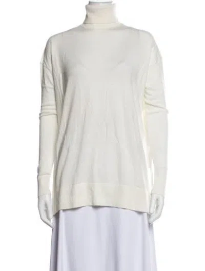 Pre-owned Allsaints Wool Turtleneck Sweater In Neutrals