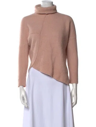 Pre-owned Allsaints Wool Turtleneck Sweater In Pink