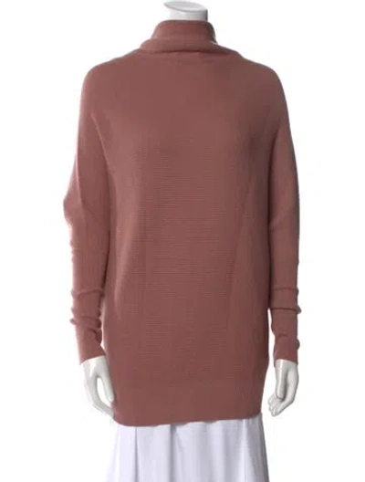 Pre-owned Allsaints Wool Turtleneck Sweater In Pink