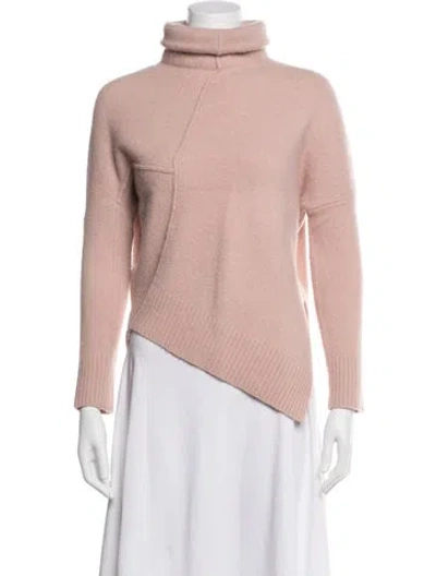 Pre-owned Allsaints Wool Turtleneck Sweater In Pink