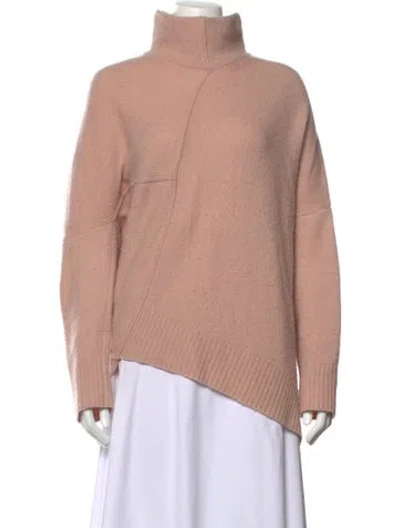 Pre-owned Allsaints Wool Turtleneck Sweater In Pink