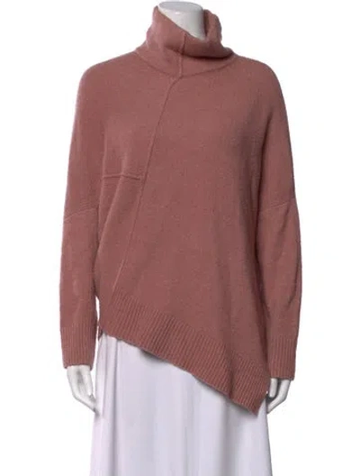 Pre-owned Allsaints Wool Turtleneck Sweater In Pink