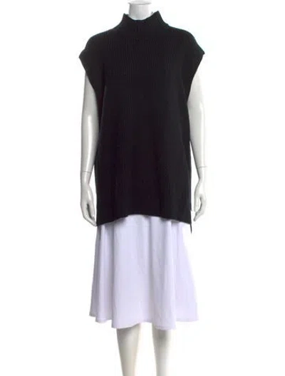 Pre-owned Allsaints Wool Turtleneck Sweater W/ Tags In Black