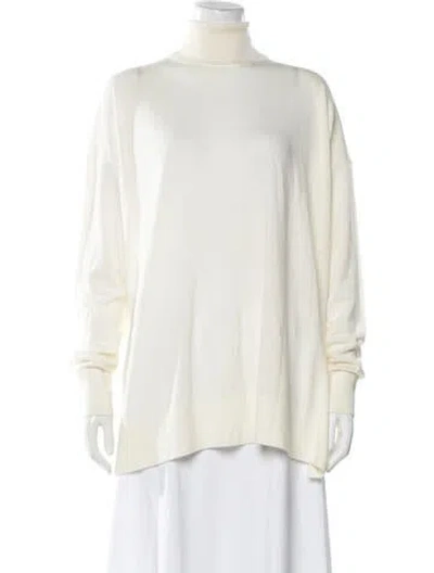 Pre-owned Allsaints Wool Turtleneck Sweater W/ Tags In Neutral