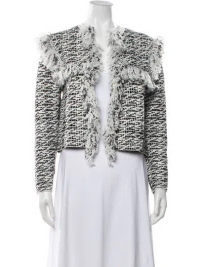 Pre-owned Allsaints Wool Tweed Pattern Jacket In Multi