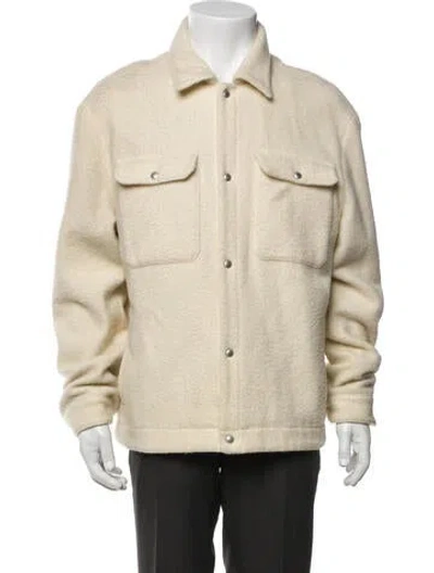 Pre-owned Allsaints Wool Utility Jacket In Neutral