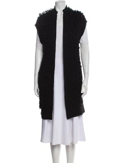 Pre-owned Allsaints Wool Vest In Black