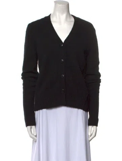 Pre-owned Allsaints Wool V-neck Sweater In Black