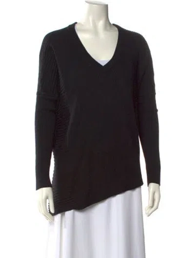 Pre-owned Allsaints Wool V-neck Sweater In Black