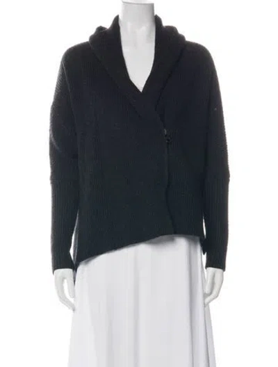Pre-owned Allsaints Wool V-neck Sweater In Black