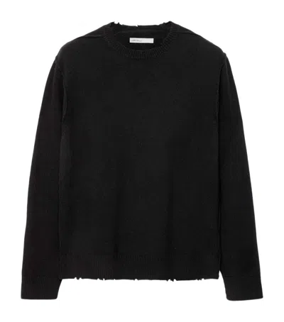 Allsaints Wool-blend Remus Crew-neck Sweater In Animal Print