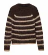 Allsaints Wool-blend Stripe Riga Sweater In Multi