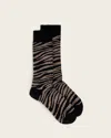 Allsaints Zebra Boot Socks In Multi