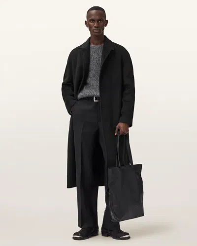 Allsaints Axel Wool Coat In Black