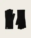 Allsaints Wool/polyester Iggy Fingerless Gloves In Black