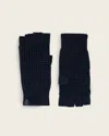 Allsaints Wool/polyester Iggy Fingerless Gloves In Blue