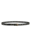 ALLSAINTS ALLSAINTS WOVEN LEATHER EYELET BELT