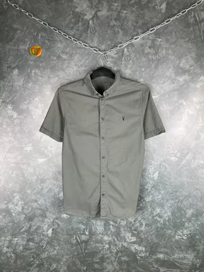 Pre-owned Allsaints X Vintage Allsaints Shirt Short Sleeve Vintage Mens Size M In Multicolor