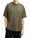 Allsaints Xander Cotton Tee In Fleur Green