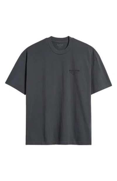 Allsaints Xander Crewneck T-shirt In Carter Grey