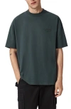 Allsaints Xander Crewneck T-shirt In Gray