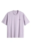 Allsaints Mens Parma Purple Xander Logo-embossed Short-sleeve Cotton T-shirt In Blue