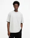 Allsaints Xander Crewneck T-shirt In Grey Marl