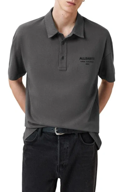 Allsaints Xander Logo Graphic Polo