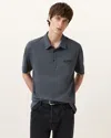 Allsaints Xander Oversized Short Sleeve Polo Shirt