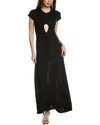 Allsaints Xylia Maxi Dress In Black
