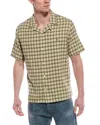 Allsaints Zeke Plaid Cotton Button-up Shirt In Green