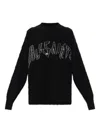 Allsaints Zinc Crewneck Sweater In Black