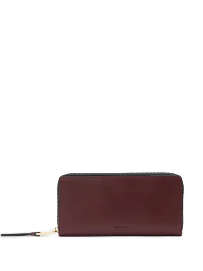 Allsaints Zip-fastening Wallet In Brown