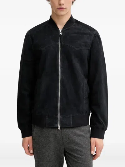 Allsaints Zip-up Jacket In Black