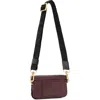 Allsaints Zoe Leather Crossbody Bag In Burnt Red