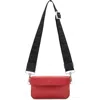 Allsaints Zoe Leather Crossbody Bag In Gala Red