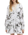 ALLSAINTS ZORA IONA FLORAL SCALLOPED LACE MINI DRESS