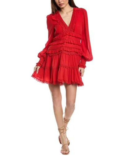 Allsaints Zora Mini Dress In Red