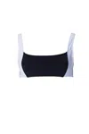 Allsisters Euterpe Bikini Top In Black/white In Multi