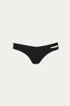 Allsisters Melpomene Bikini Bottom In Black In Black