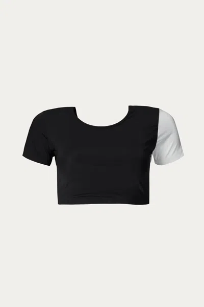 Allsisters Orionis Bikini Top In Black/white In Multi