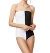 Allsisters Terpo Swimsuit In Black/white In Multi