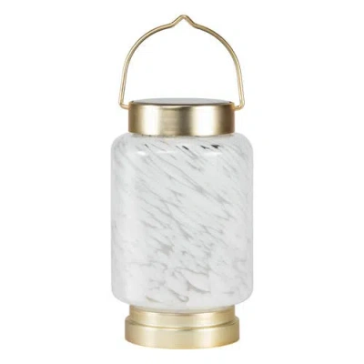 Allsop Home & Garden Boaters Solar Lanterns Cylinder Handblown Glass In Transparent