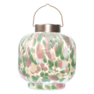 Allsop Home & Garden Cabin Solar Lantern Handblown Glass