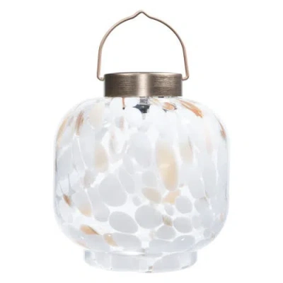 Allsop Home & Garden Cabin Solar Lantern Handblown Glass