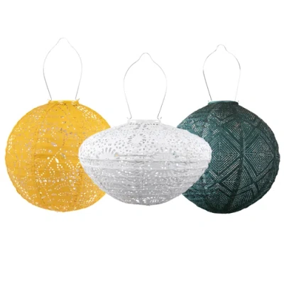 Allsop Home & Garden Green Bay Soji Stella Solar Lantern 3-pack In Multi