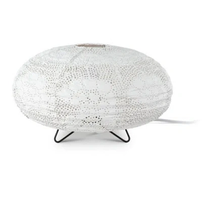 Allsop Home & Garden Soji Stella Solace Oval Yarrow Table Lamp In White