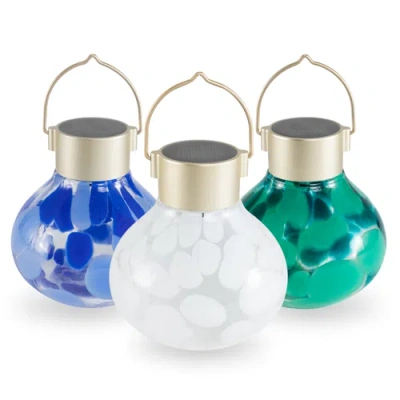 Allsop Home & Garden Solar Tea Lantern Multi-colored 3-pack