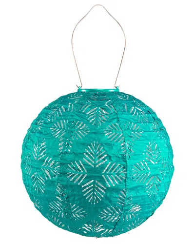 Allsop Home & Garden Stella Brights Geo Palm 12in Solar Lantern In Green