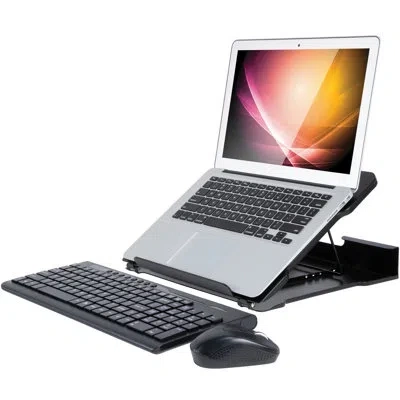Allsop Metal Art Adjustable Laptop Stand In Black